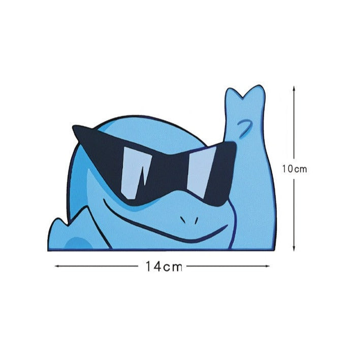 Pokemon 'Squirtle | Raised Hand' Vinyl Car Peeker Sticker