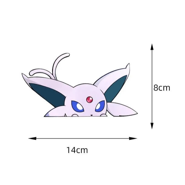Pokemon 'Espeon' Vinyl Car Peeker Sticker