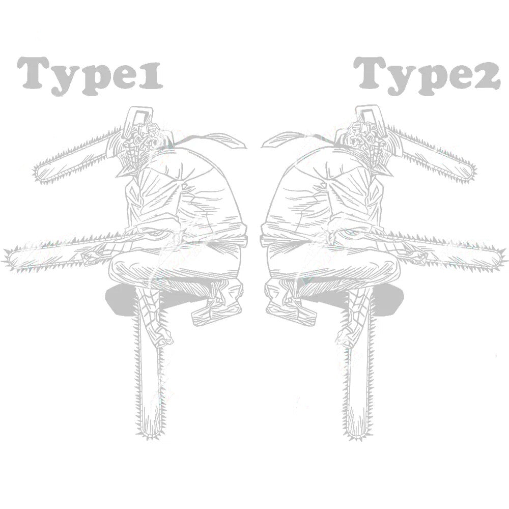 Chainsaw Man 'Fighting Pose' Vinyl Car Sticker