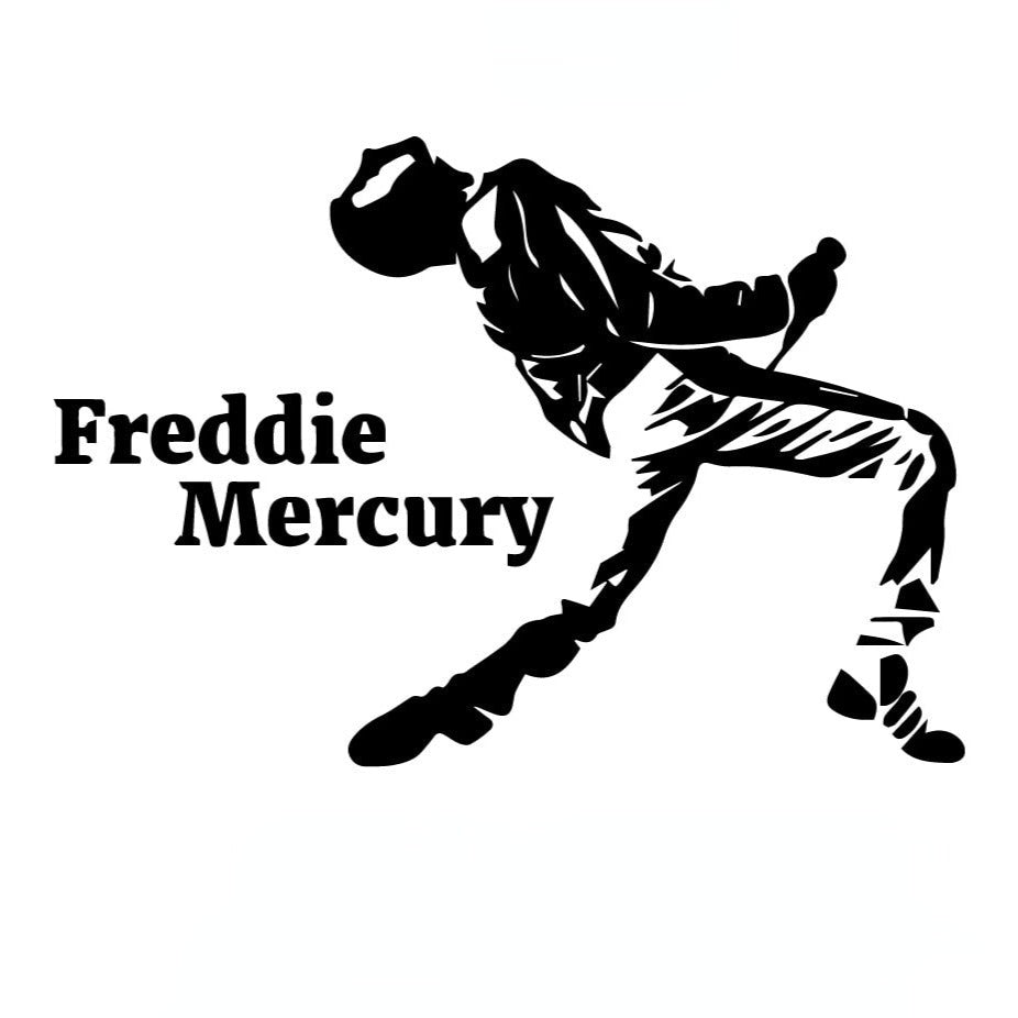 Freddie Mercury 'Bending' Vinyl Car Sticker