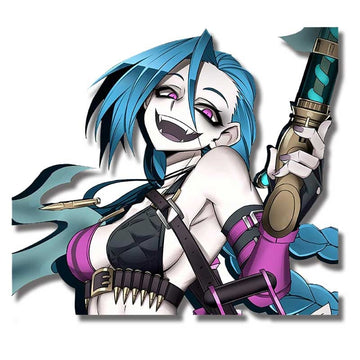 League of Legends 'Jinx | Laughing' Vinyl Car Sticker