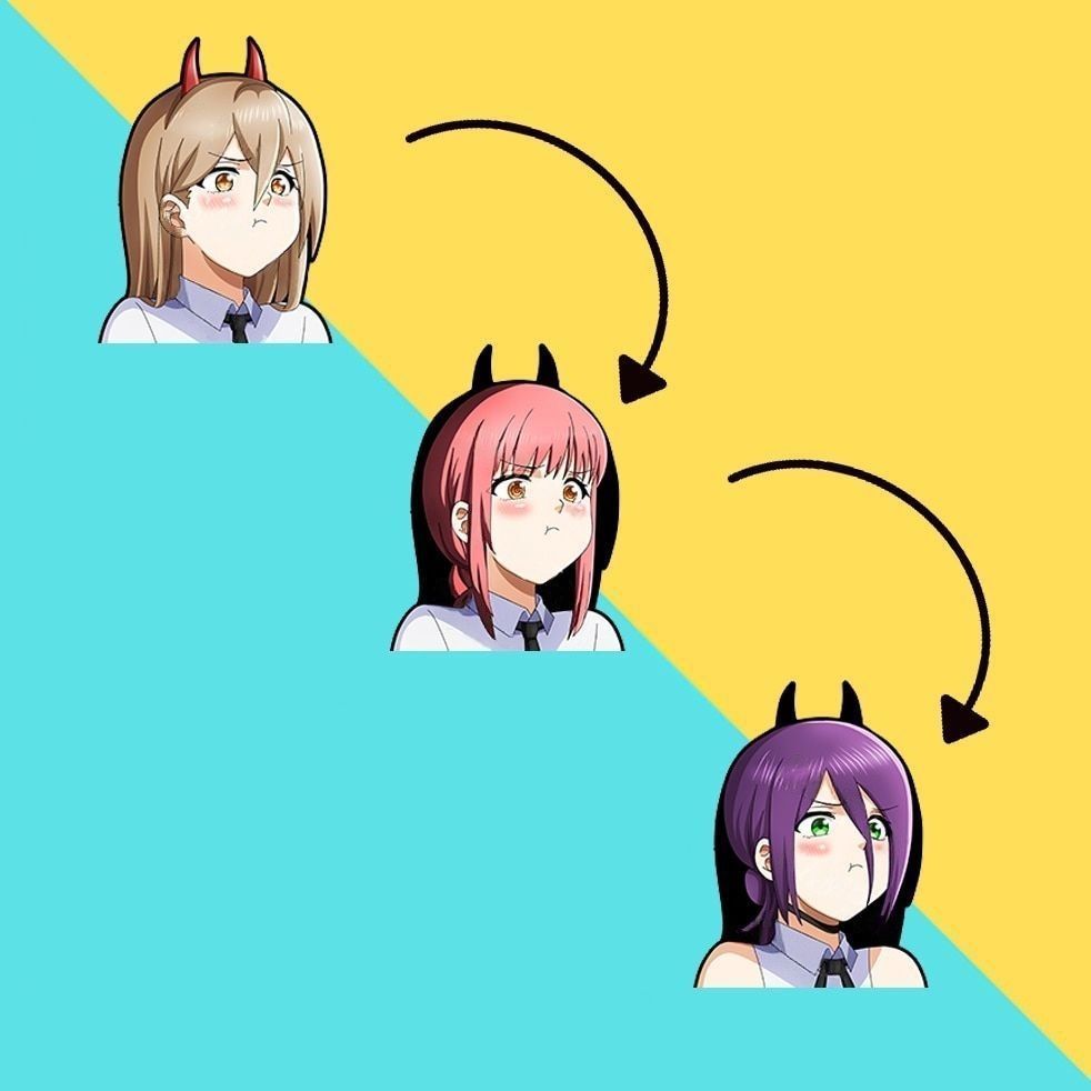 Chainsaw Man 'Power x Makima x Reze' Vinyl Car 3D Motion Sticker