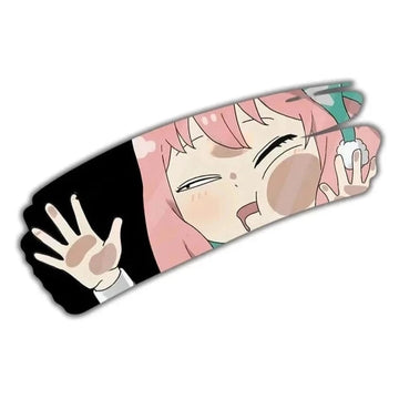 Spy x Family ‘Anya Drooling | Hand Wiping’ Vinyl Car Peeker Sticker