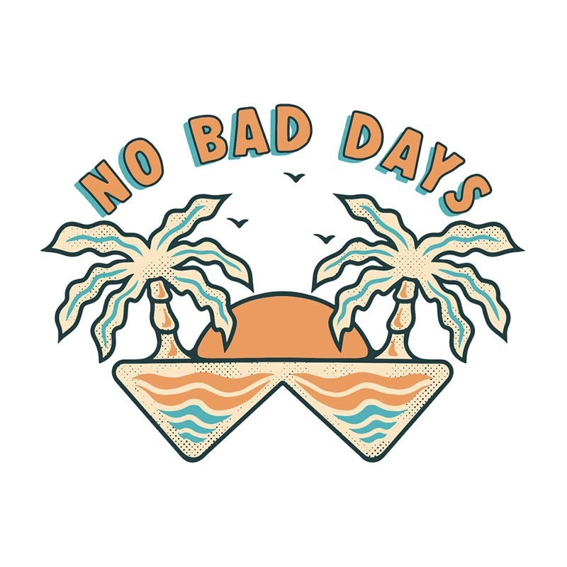 No Bad Days 'Sunset' Vinyl Car Sticker