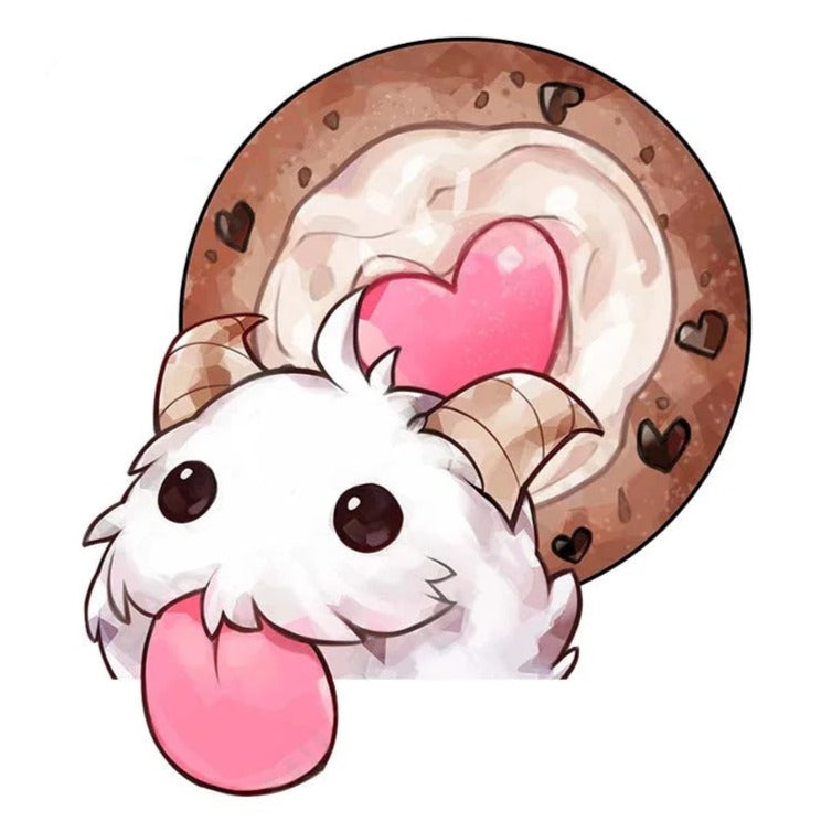 League of Legends 'Poro | Poro Snax Cookie' Vinyl Car Sticker