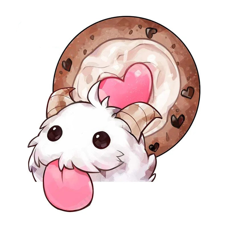 League of Legends 'Poro | Poro Snax Cookie' Vinyl Car Sticker
