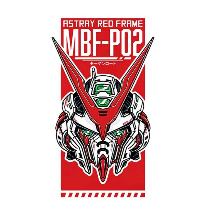 Mobile Suit Gundam 'Astray Red Frame MBF-P02 | Green Eyes' Vinyl Car Sticker
