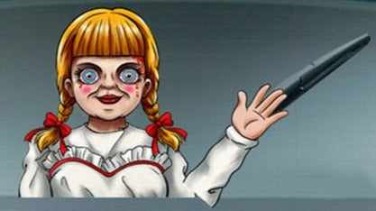Annabelle 'Annabelle Doll | Waving' Vinyl Car Wiper Sticker