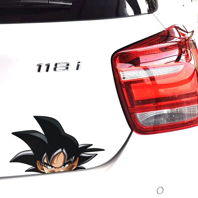 Dragon Ball Z 'Goku | Black Gray Hair' Vinyl Car Peeker Sticker
