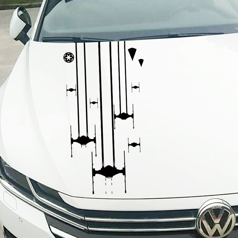 Star Wars 'Tie Fighters Battle | Shooting' Vinyl Car Sticker