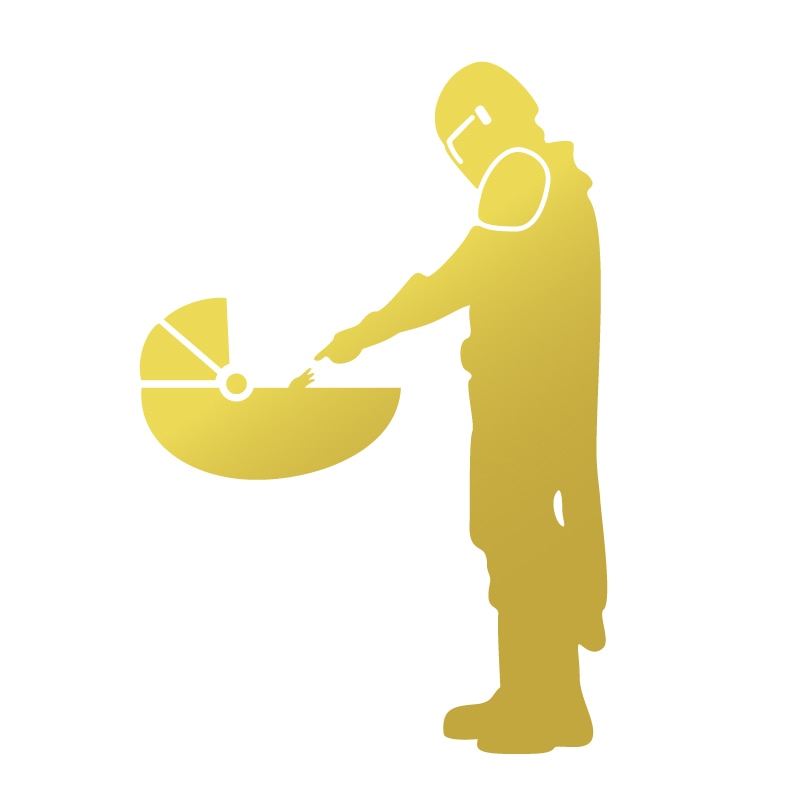 Star Wars 'Mando Meet Baby Yoda' Vinyl Car Sticker