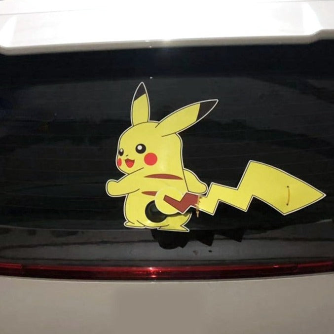 Pokemon 'Pikachu | Smiling | Right' Vinyl Car Wiper Sticker