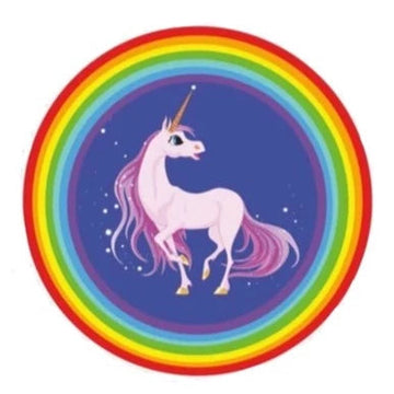 Magical Unicorn 'Rainbow Round' Vinyl Car Sticker