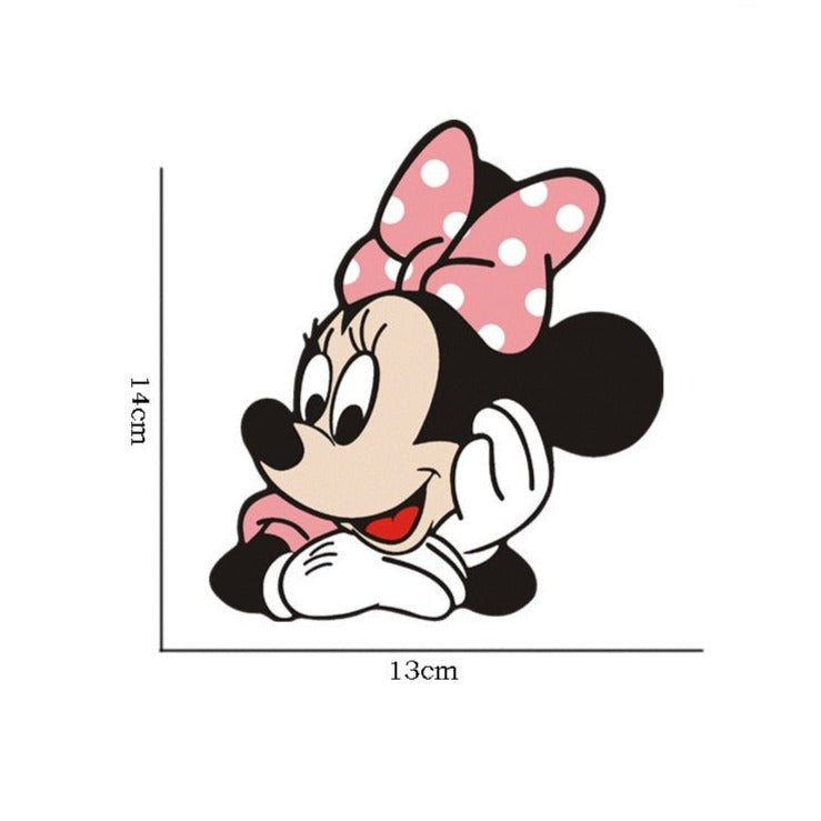 Mickey Mouse 'Minnie | Pink Polka Dot Bow' Vinyl Car Sticker