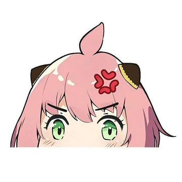 Spy × Family 'Anya Forger | Pissed Off' Vinyl Car Peeker Sticker