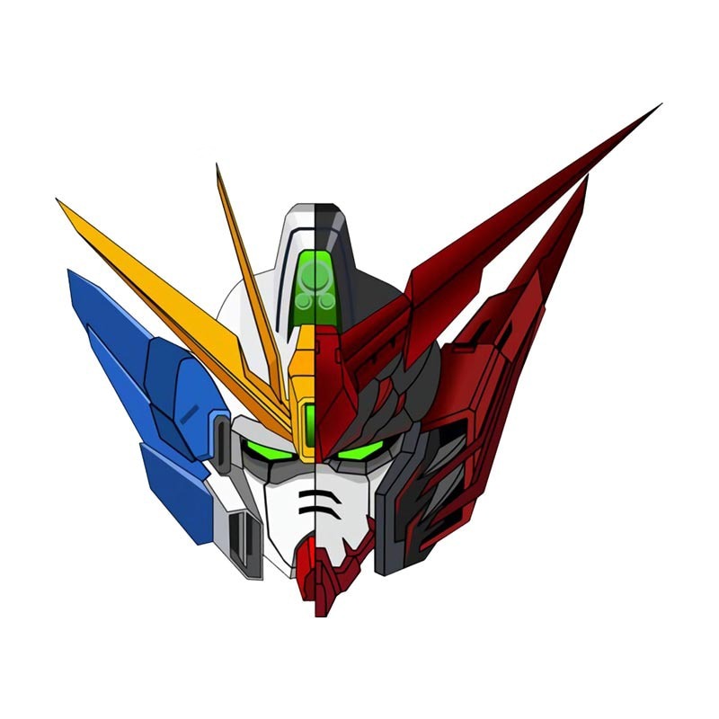 Mobile Suit Gundam 'Wing Zero x Epyon | Head' Vinyl Car Sticker
