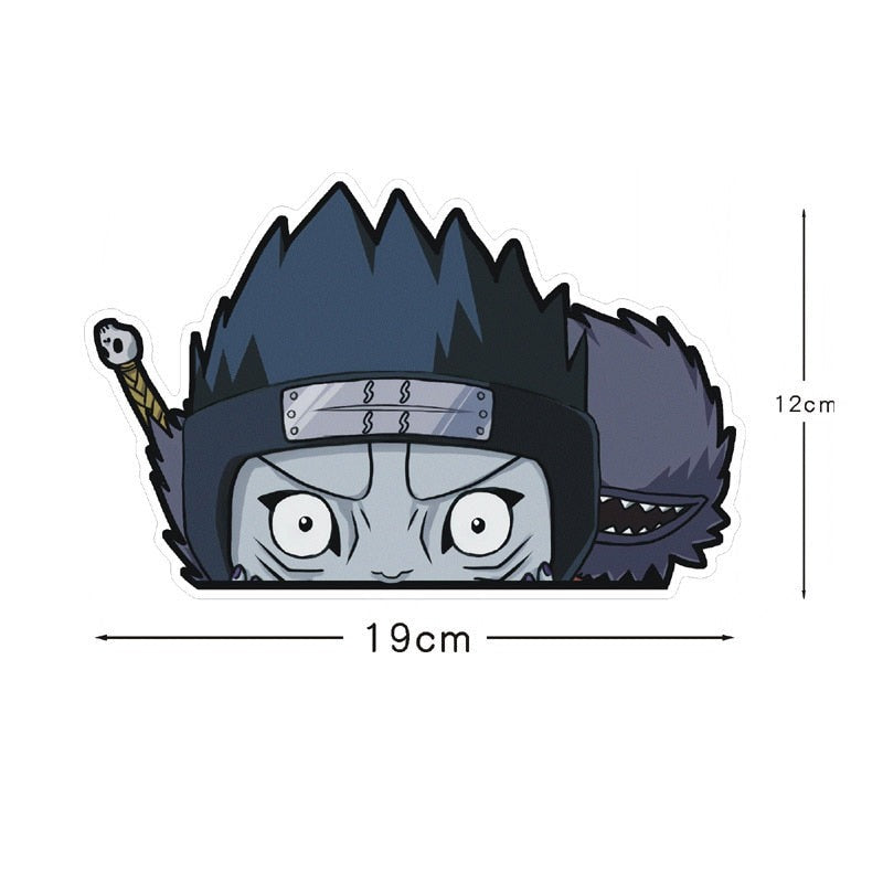 Naruto 'Kisame Hoshigaki | Surprised' Vinyl Car Peeker Sticker
