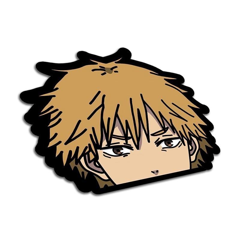 Chainsaw Man 'Denji | Serious' Vinyl Car Peeker Sticker
