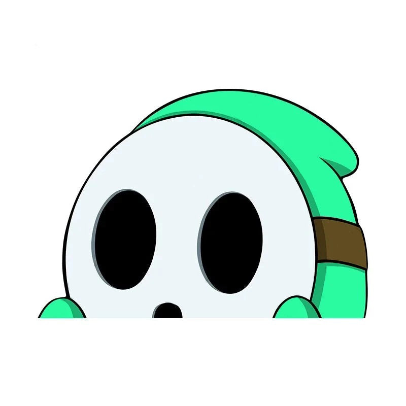 Super Mario Bros. 'Shy Guy | 1.0' Vinyl Car Peeker Sticker