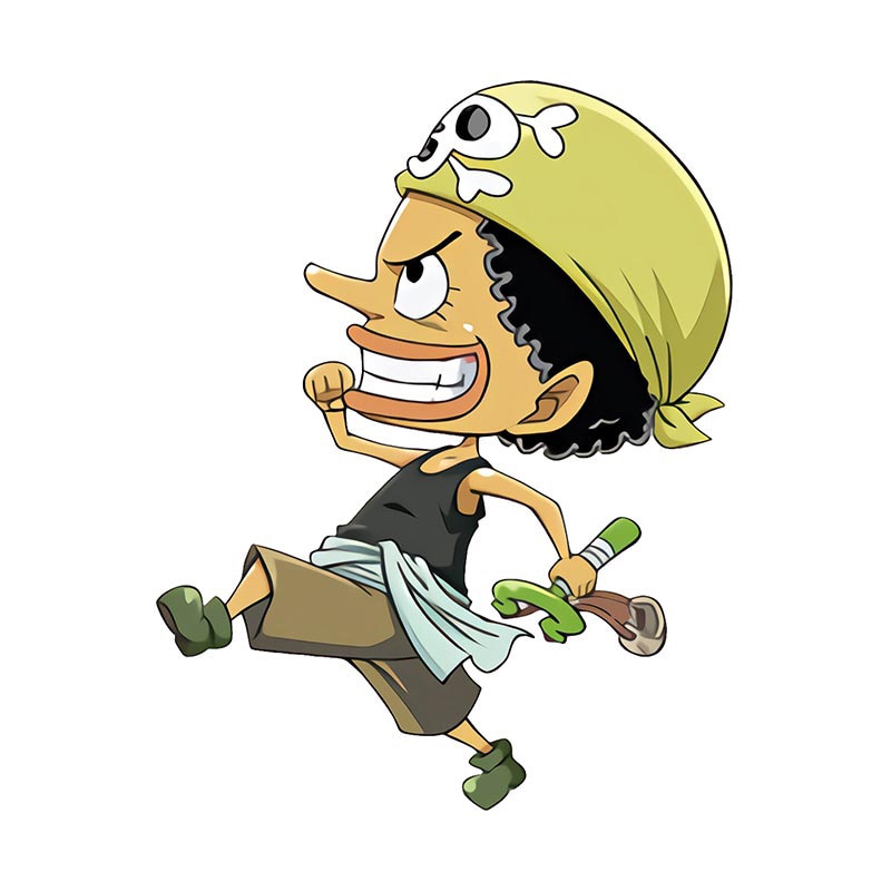 One Piece 'Young Usopp | Running' Vinyl Car Sticker