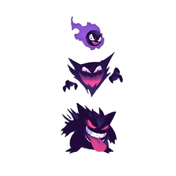 Pokemon 'Gastly, Haunter And Gengar | Scary Face' Vinyl Car Sticker