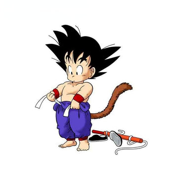 Dragon Ball Z 'Young Goku | Confused' Vinyl Car Sticker