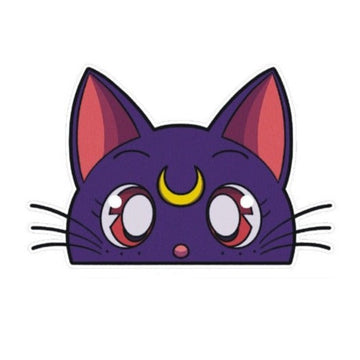 Sailor Moon 'Luna | Surprised' Vinyl Car Peeker Sticker