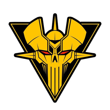 Mazinger Z 'Yellow Skull' Vinyl Car Sticker