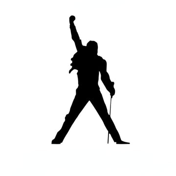 Freddie Mercury 'Silhouette Famous Pose' Vinyl Car Sticker