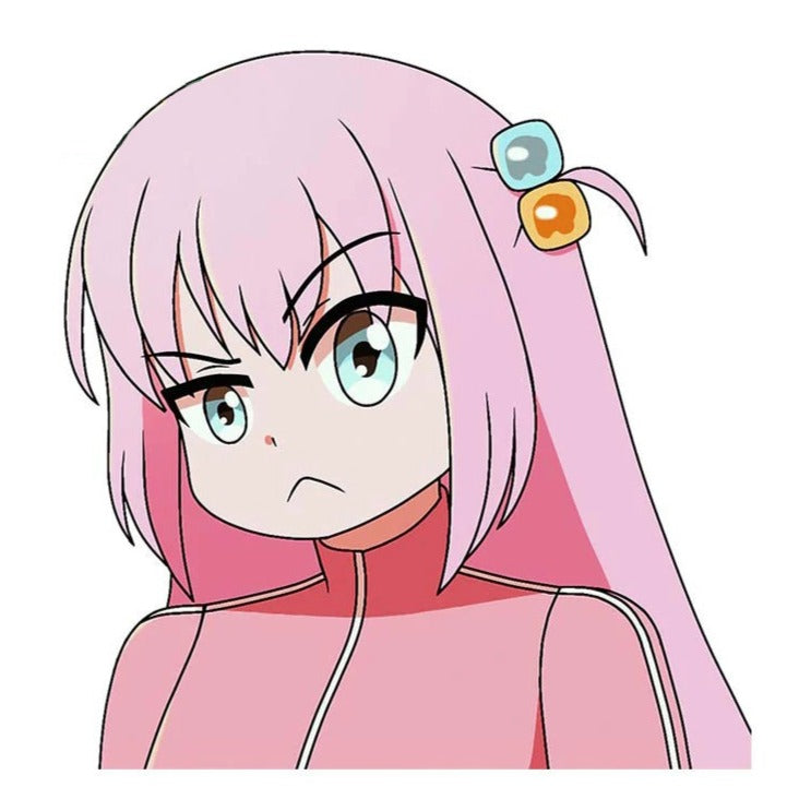 Bocchi the Rock! 'Hitori Gotoh | Snob' Vinyl Car Peeker Sticker