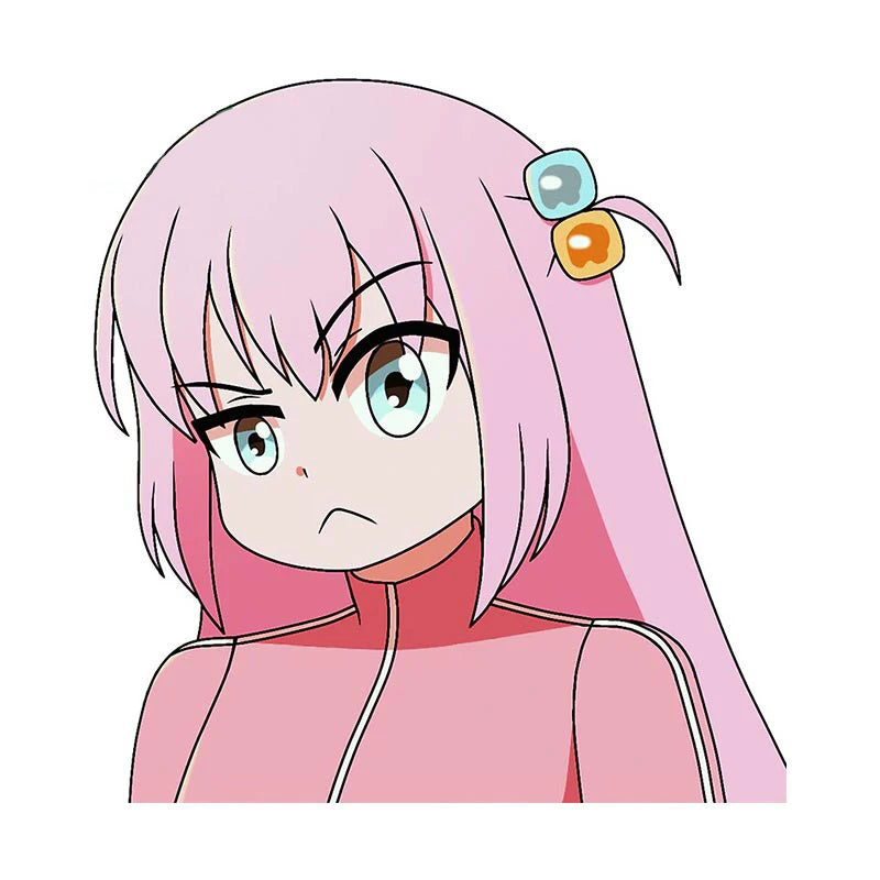 Bocchi the Rock! 'Hitori Gotoh | Snob' Vinyl Car Peeker Sticker