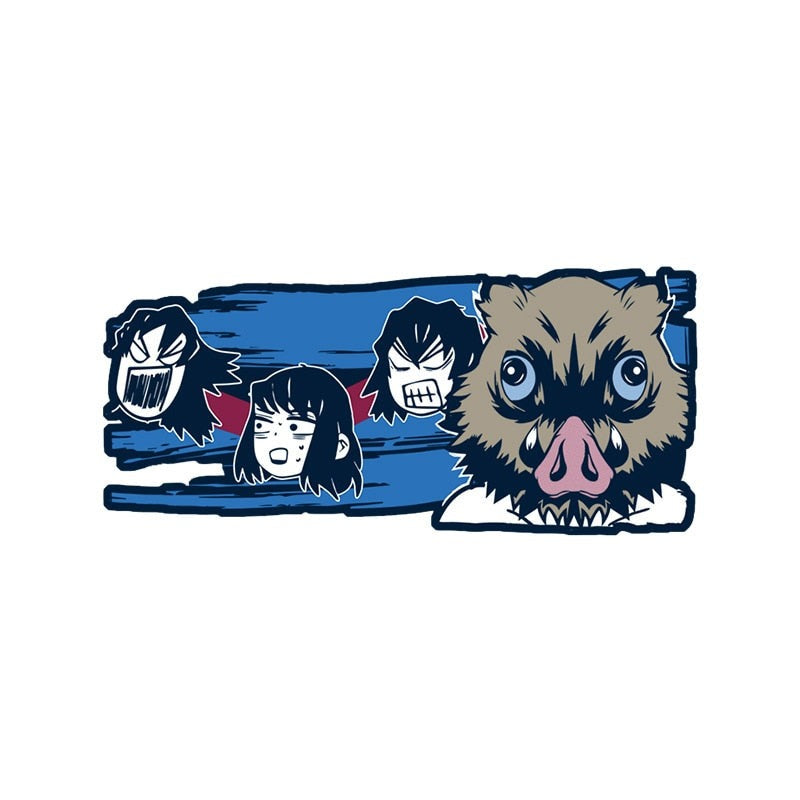 Demon Slayer 'Inosuke Hashibira | Face Reaction' Vinyl Car Sticker