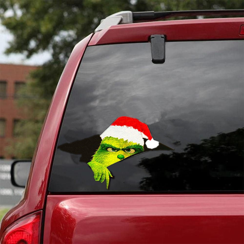 The Grinch 'Christmas Hat' Car Window Vinyl Sticker