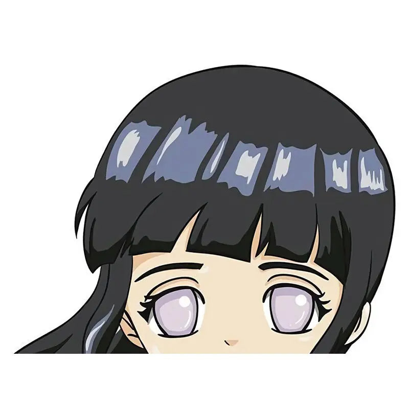 Naruto 'Young Hinata Hyuga' Vinyl Car Peeker Sticker