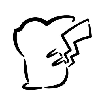 Pokemon 'Pikachu | Black and White' Vinyl Car Sticker