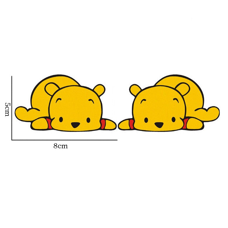 Winnie the Pooh 'Pooh | Lying Down' Vinyl Car Sticker