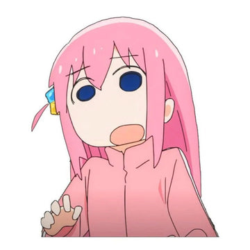 Bocchi the Rock! 'Hitori Gotoh | Blank Eyes' Vinyl Car Peeker Sticker