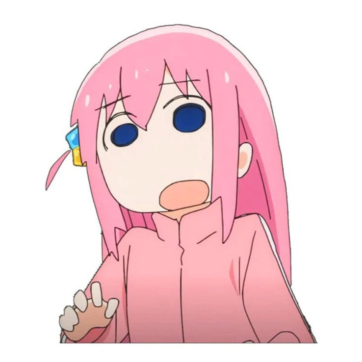 Bocchi the Rock! 'Hitori Gotoh | Blank Eyes' Vinyl Car Peeker Sticker