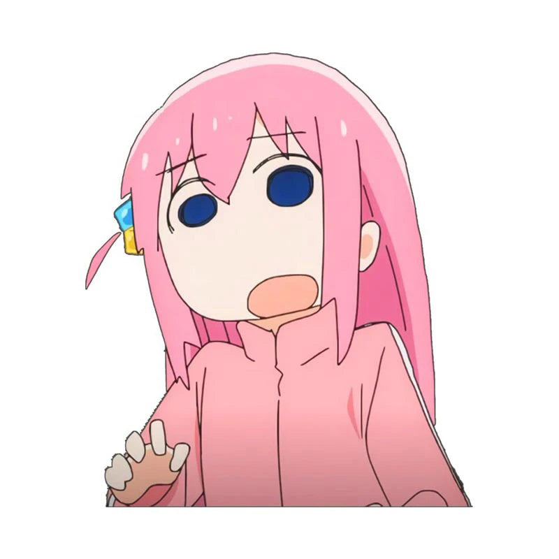 Bocchi the Rock! 'Hitori Gotoh | Blank Eyes' Vinyl Car Peeker Sticker