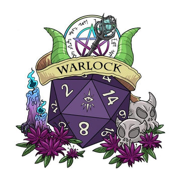 Dungeons & Dragons 'Warlock Dice' Vinyl Car Sticker