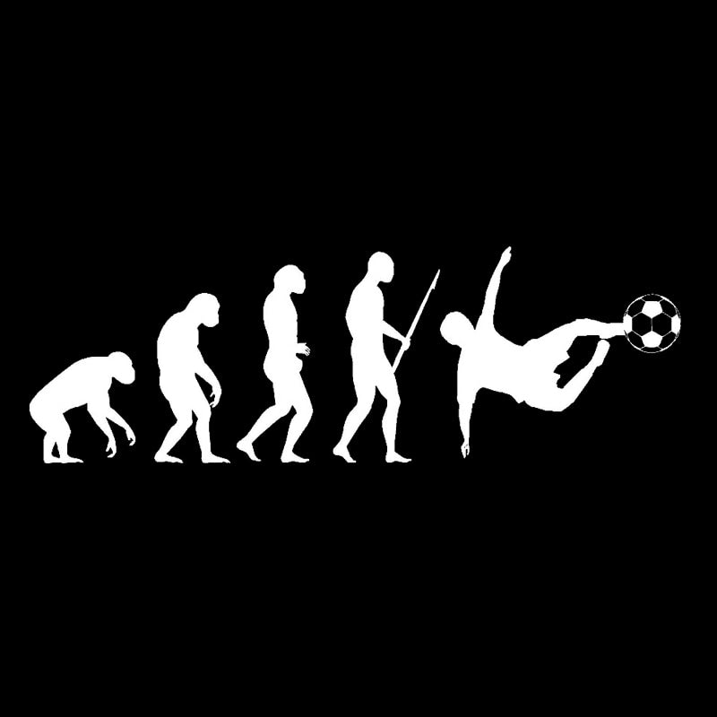 Football 'Evolution' Vinyl Car Sticker