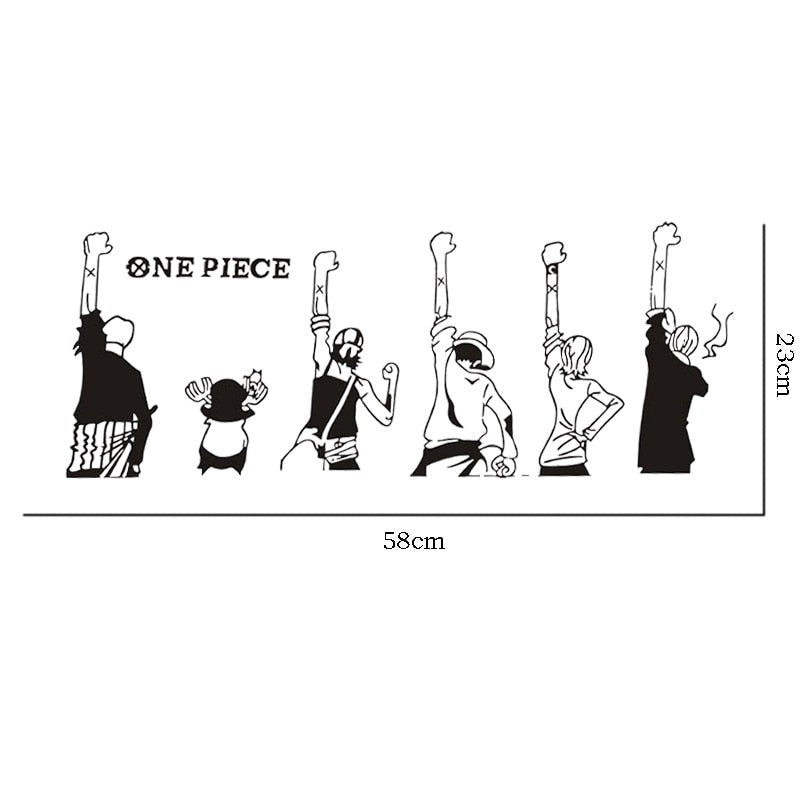 One Piece 'Casts | Raised Fist' Vinyl Car Sticker