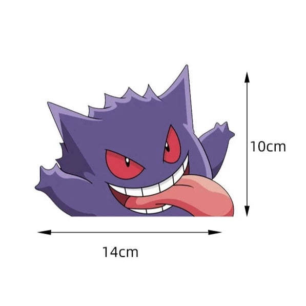 Pokemon 'Gengar | Tongue Out' Vinyl Car Peeker Sticker