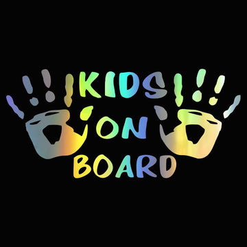 Kids On Board 'Handprint' Vinyl Car Sticker