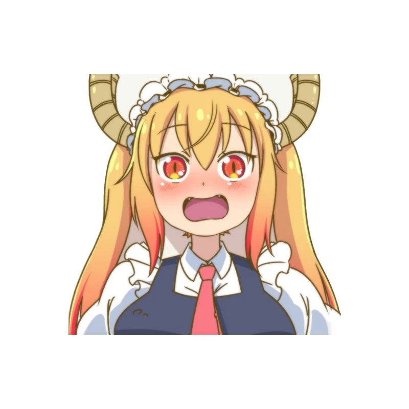 Miss Kobayashi's Dragon Maid 'Tohru | Shouting' Vinyl Car Peeker Sticker