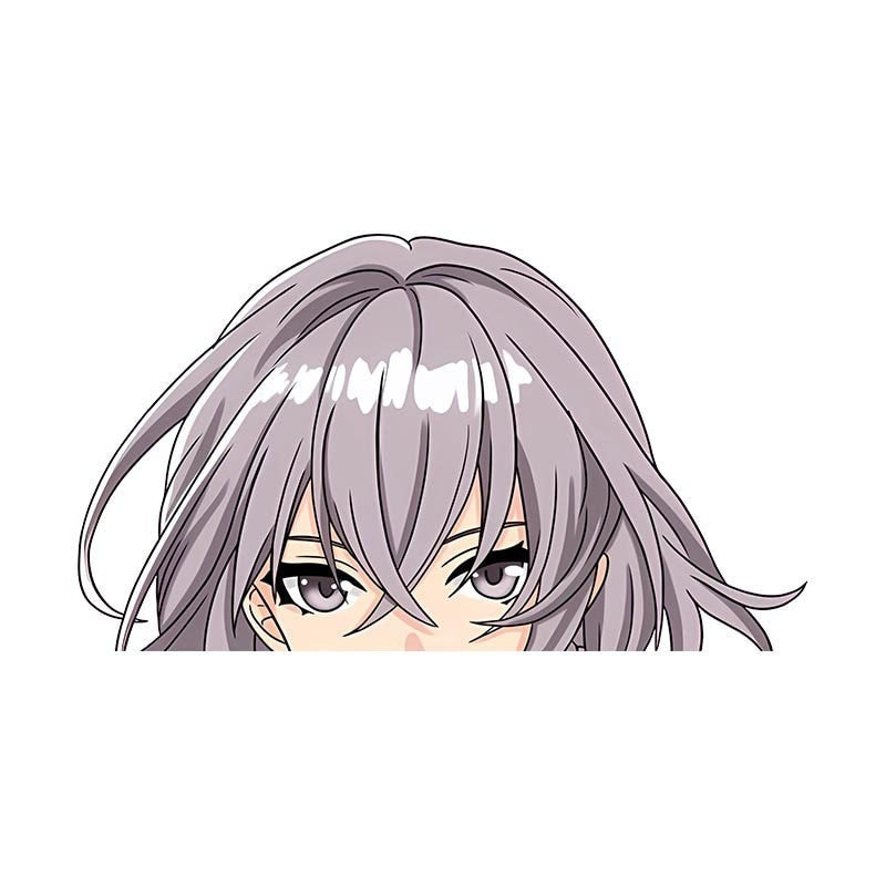 Honkai: Star Rail 'Bronya Rand' Vinyl Car Peeker Sticker