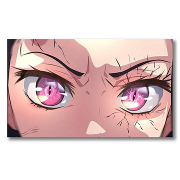 Demon Slayer 'Nezuko Demon Eyes' Vinyl Car Peeker Sticker