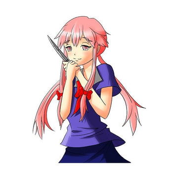 Future Diary 'Yuno Gasai | Afraid' Vinyl Car Sticker