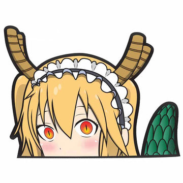 Miss Kobayashi's Dragon Maid 'Tohru | Shocked' Vinyl Car Peeker Sticker