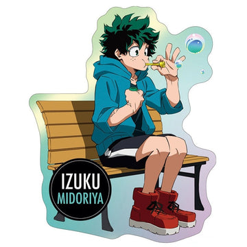 My Hero Academia 'Izuku Midoriya | Blowing Bubbles' Vinyl Car Sticker